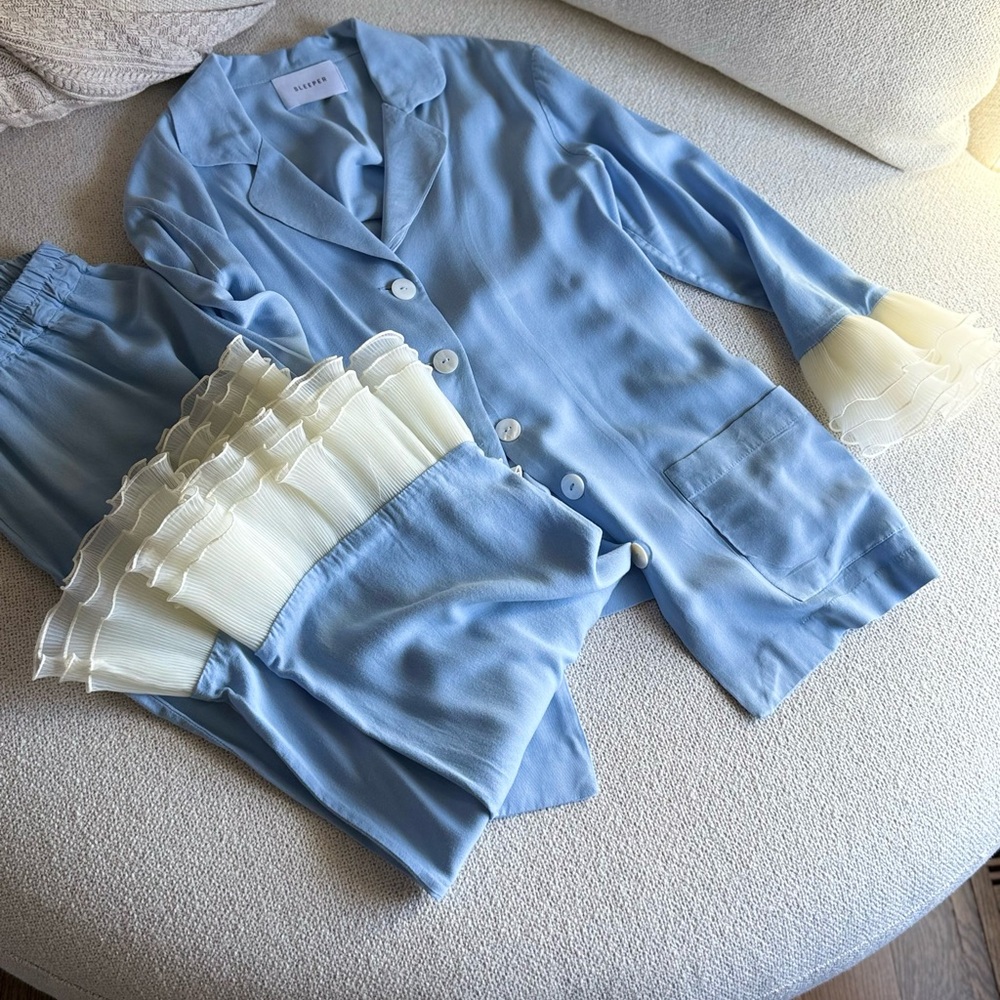 Sleeper Sky Blue Fancy pajama set